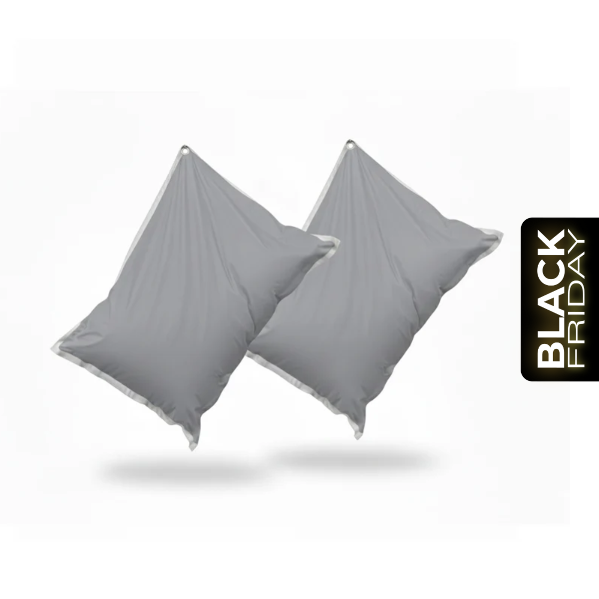 Pack 2 Cojines Anakena Exterior Gris con Borde