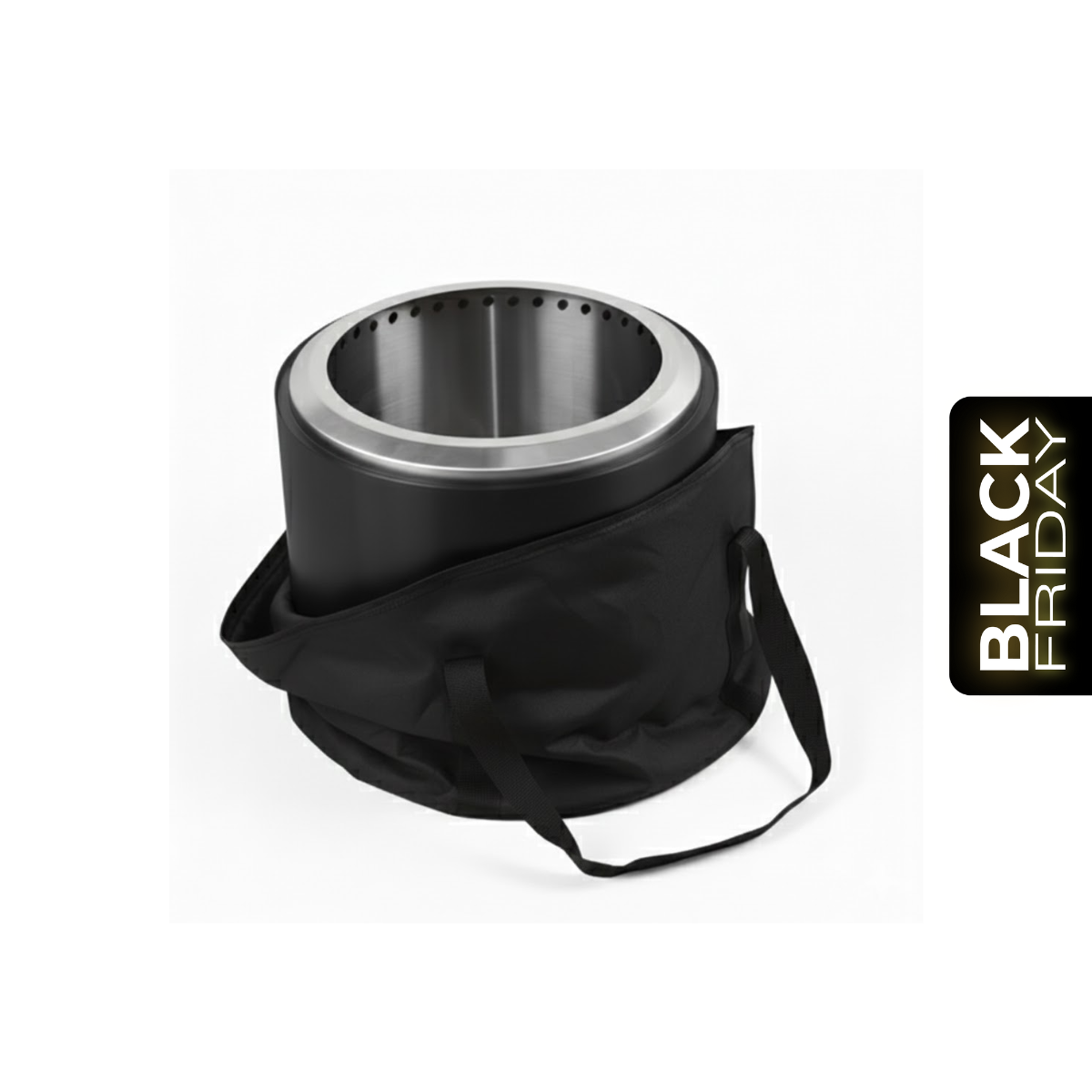 Pack Brasero 50 cm negro + Bolso 50 cm