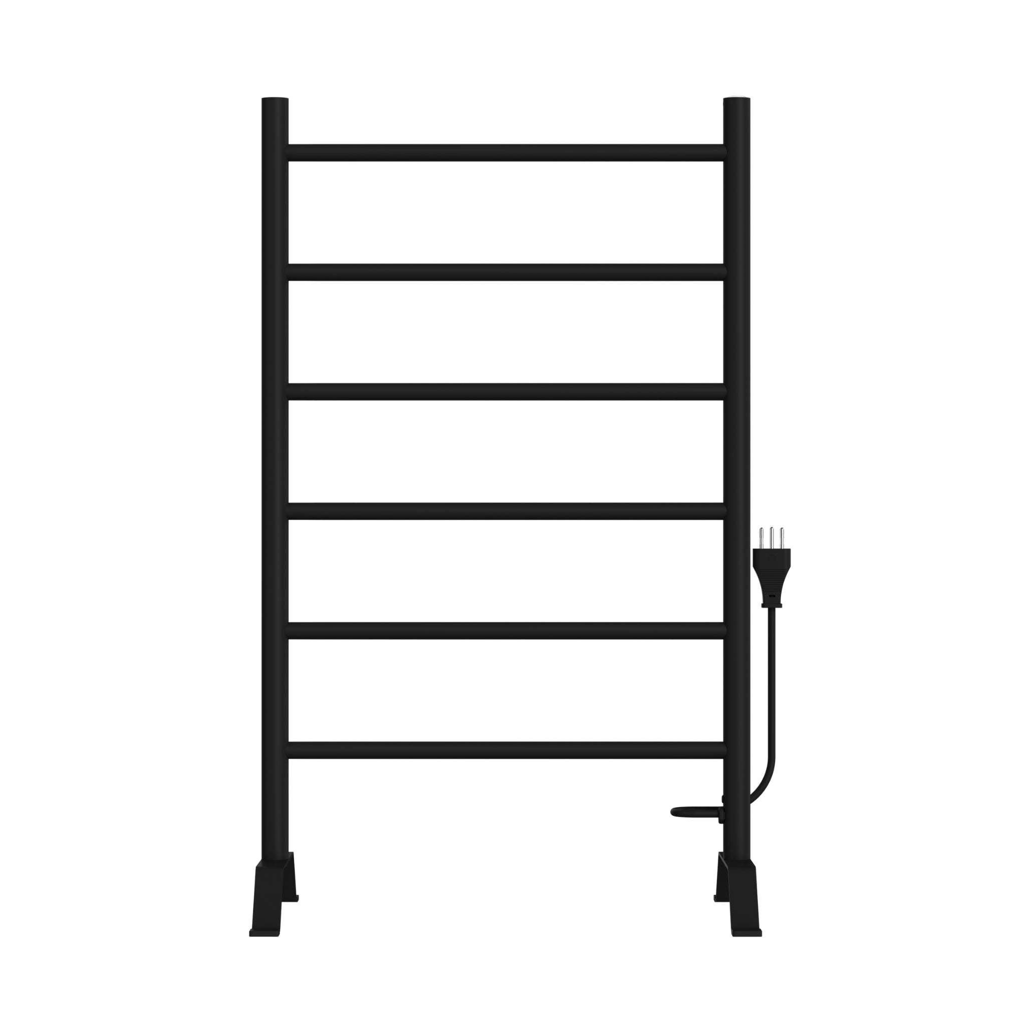 Calefactor Secador de Toallas Eléctrico para Baño 80W Pedestal 70x45 cm Vico Negro