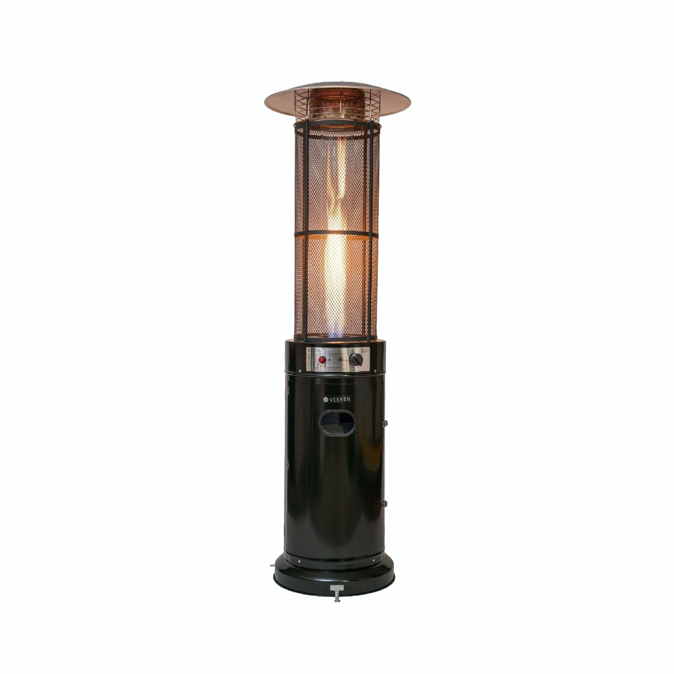 Estufa Exterior Gas Mork - Negro | Calefactor Gas para Terrazas y Patios