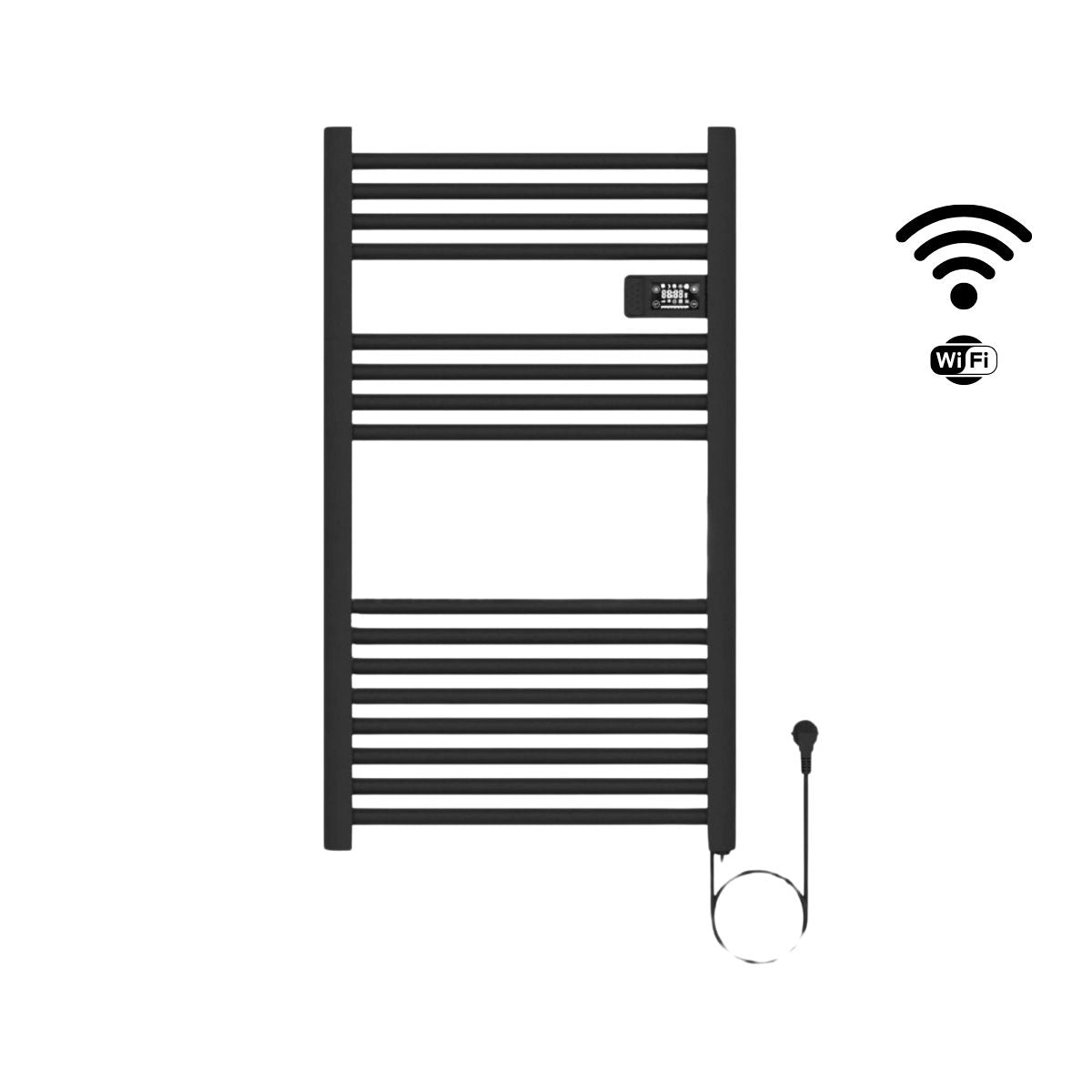 Calefactor Secador de Toallas WIFI Programable 500W Mural 88x54 cm Viglio Negro