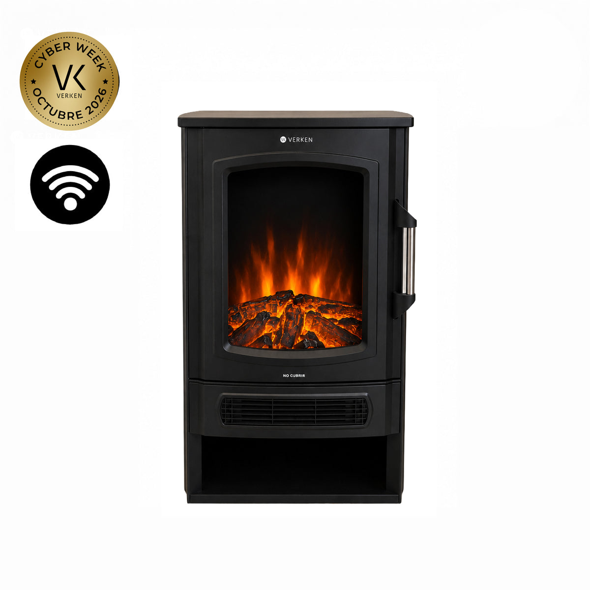 Calefactor Chimenea Eléctrica Wifi Magma 2000W
