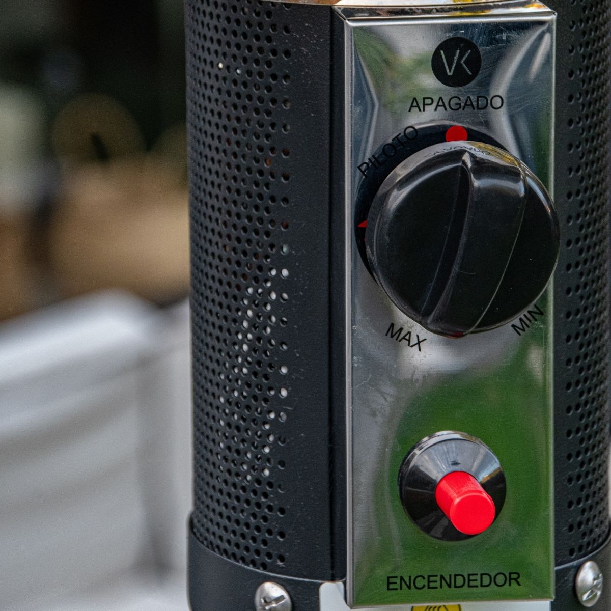 Estufa Exterior Gas Svart Pro - Negro Mate | Calefactor Gas para Terrazas y Patios