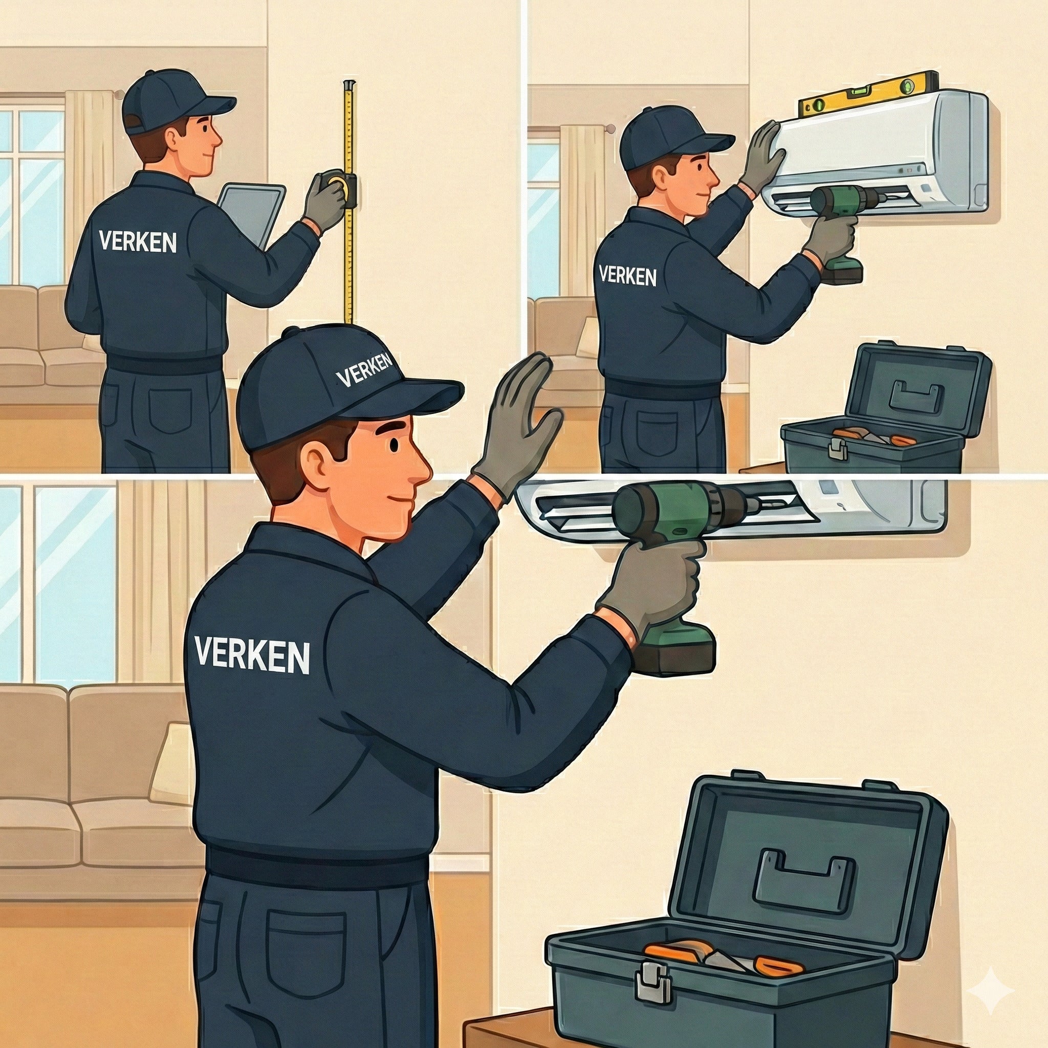 Instalación Básica a Domicilio Aire Acondicionado Split - (sólo Santiago)