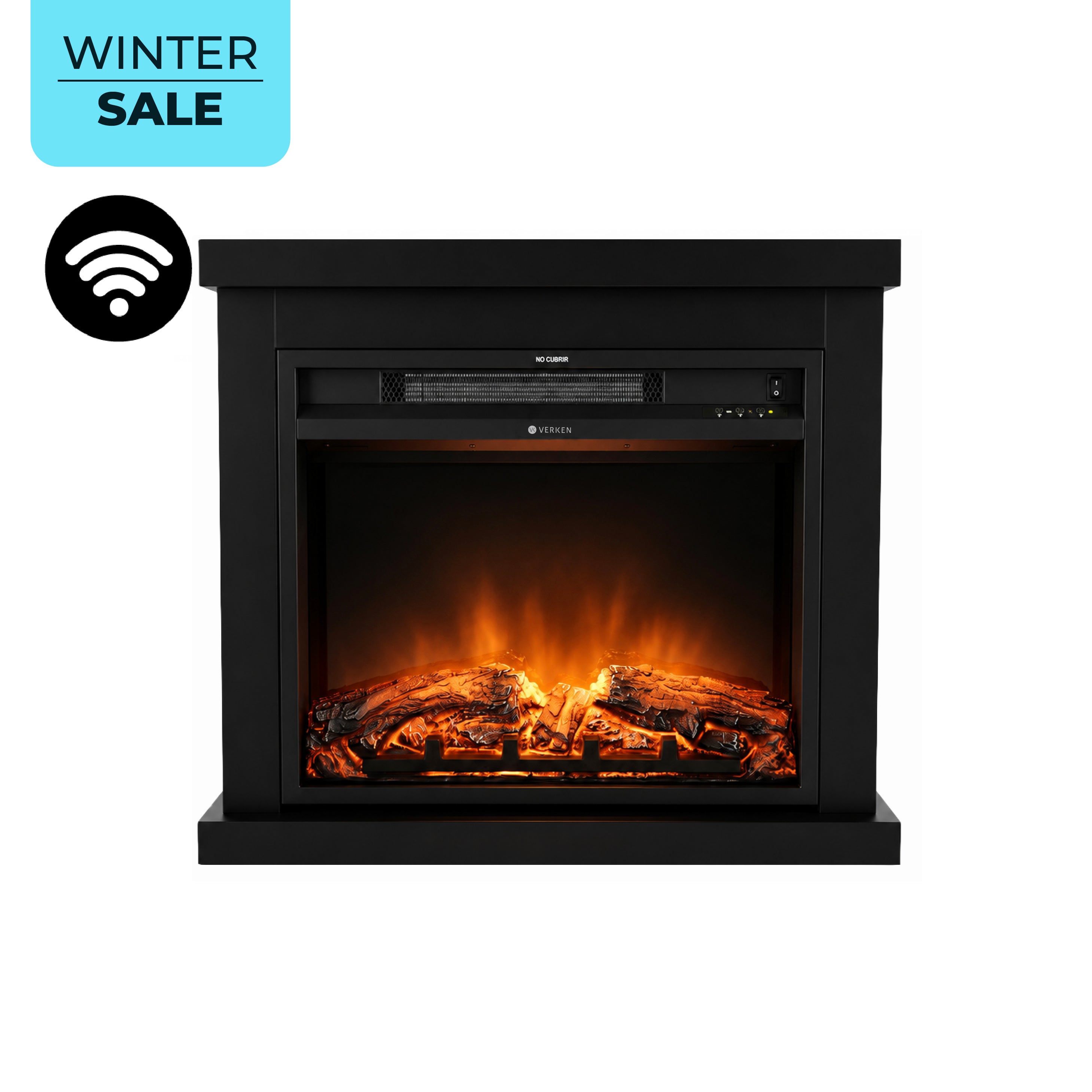Calefactor Chimenea Eléctrica Vulkan 2000W
