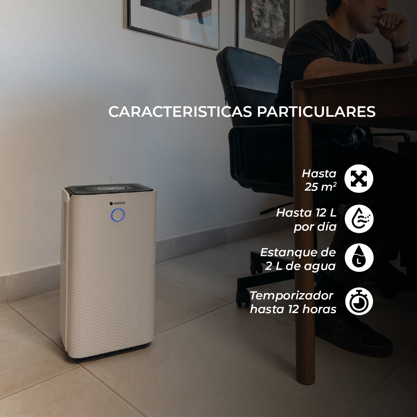 Deshumidificador de Aire Aqualis 12 L Verken