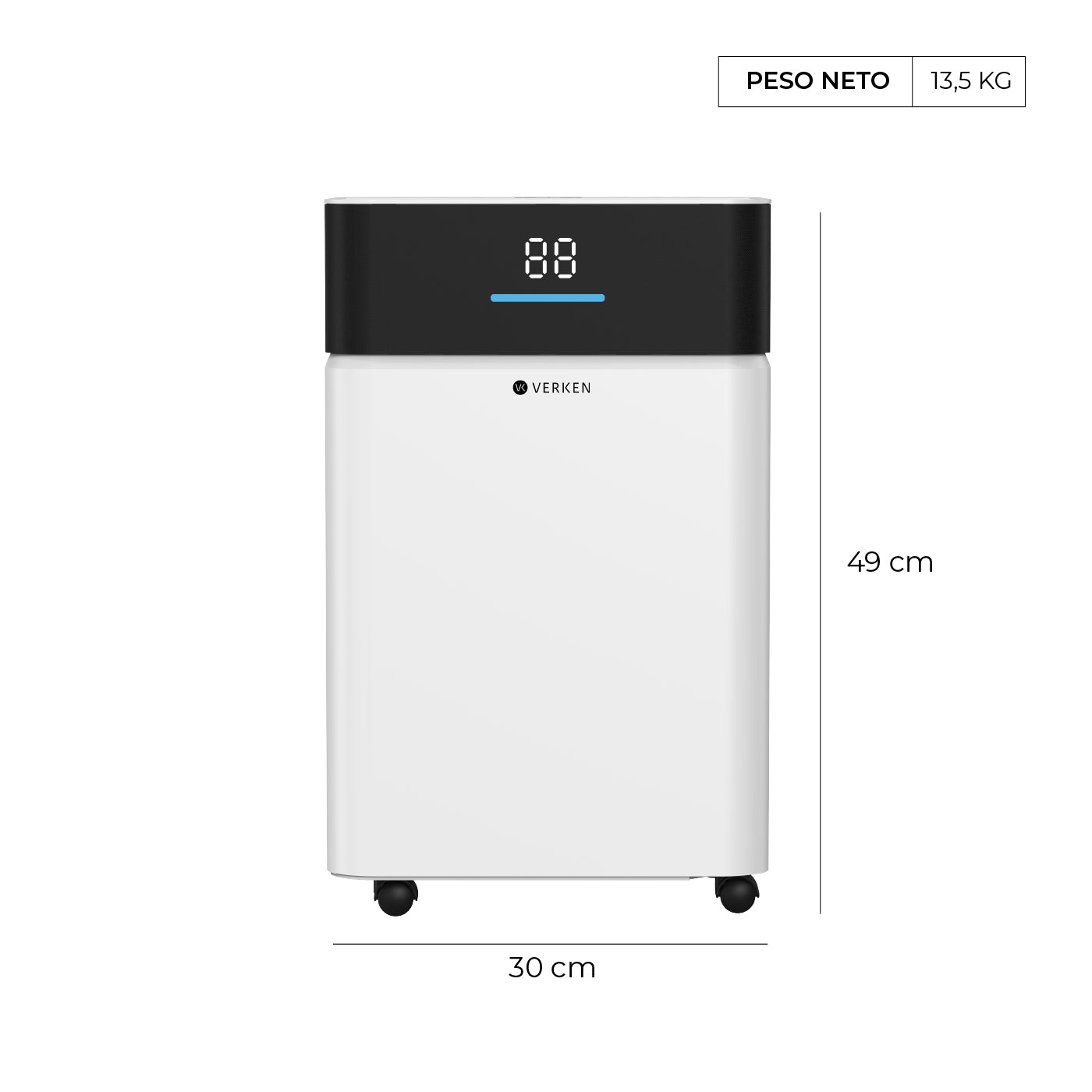 Deshumidificador de Aire Glacium 20 Litros Verken