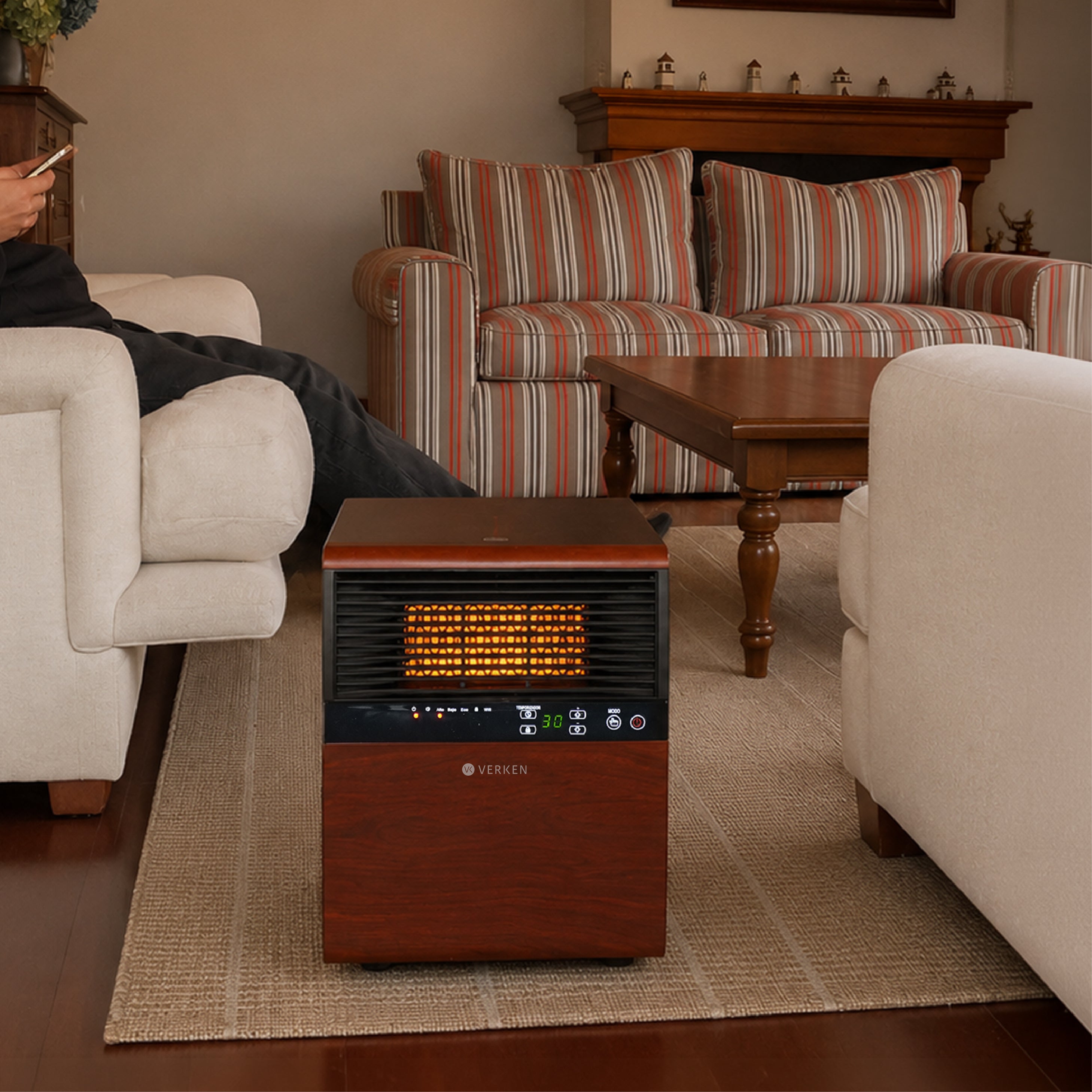 Estufa Eléctrica Infrarroja Faraday 1800W