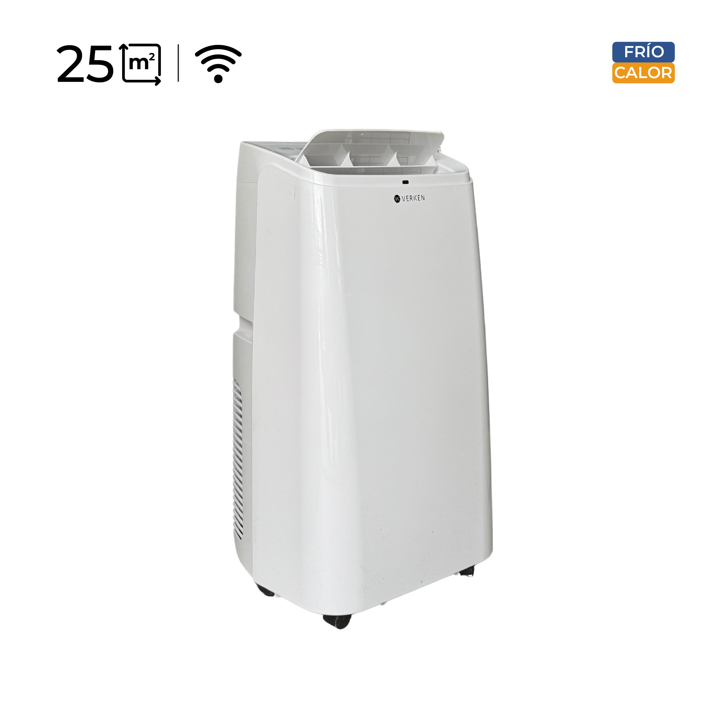 Aire Acondicionado Portátil Calefactor 4 en 1 - 12.000 BTU Frio / Calor Wifi Chamonix + Kit Ventana Corrediza 1,80 mt