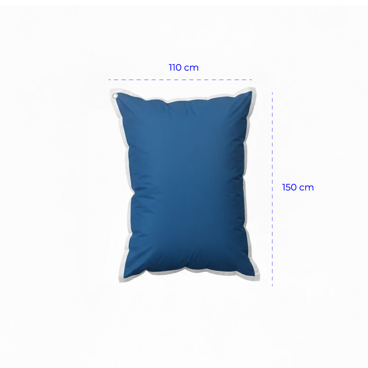 Cojin Gigante Anakena - Azul Marino Borde Exterior XL (Relleno Incluido)