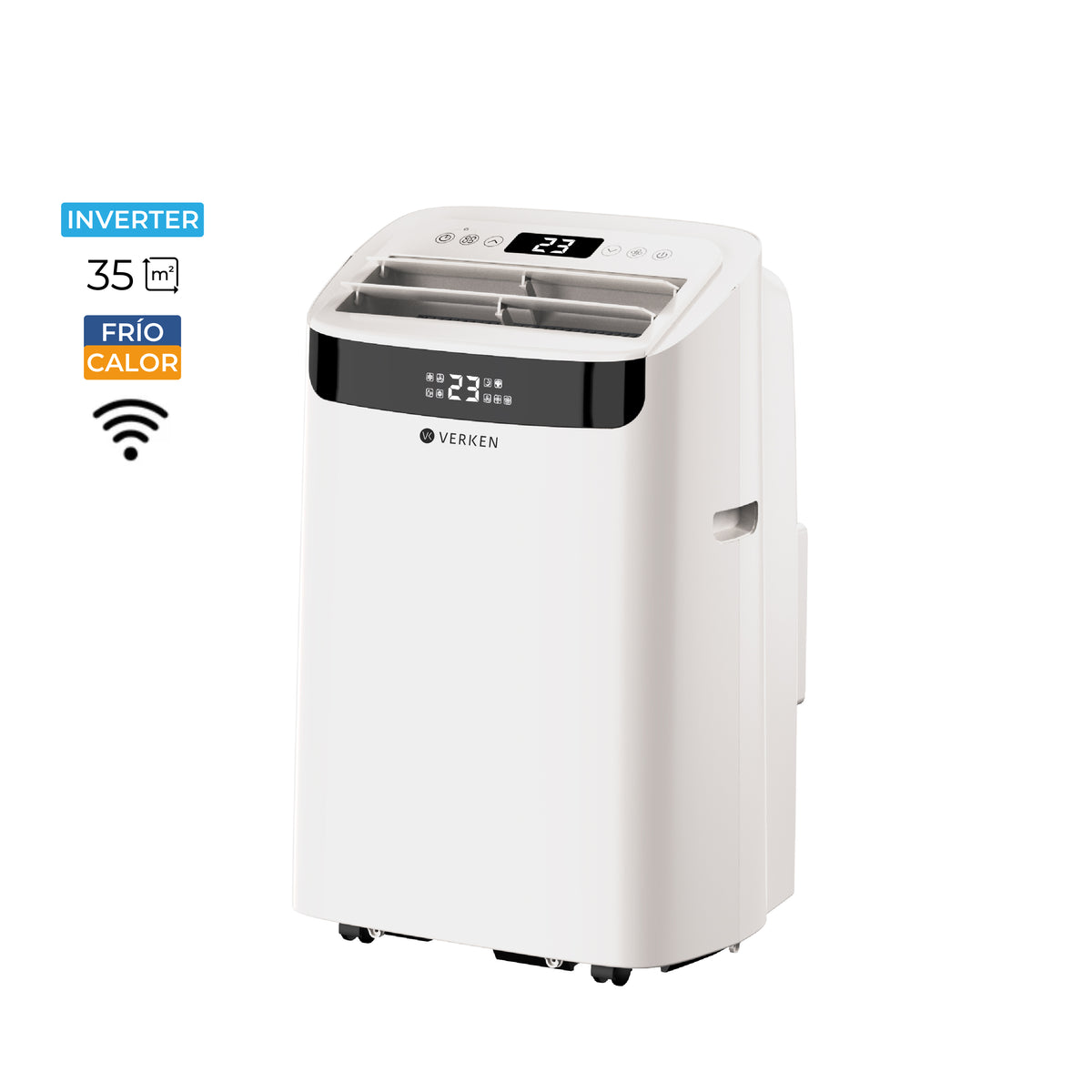 Aire Acondicionado Portátil Inverter 4 en 1 - 14.000 BTU Frío Calor Wifi Aspen (hasta 35 m²) + Kit Ventana Corrediza 1,76 mt