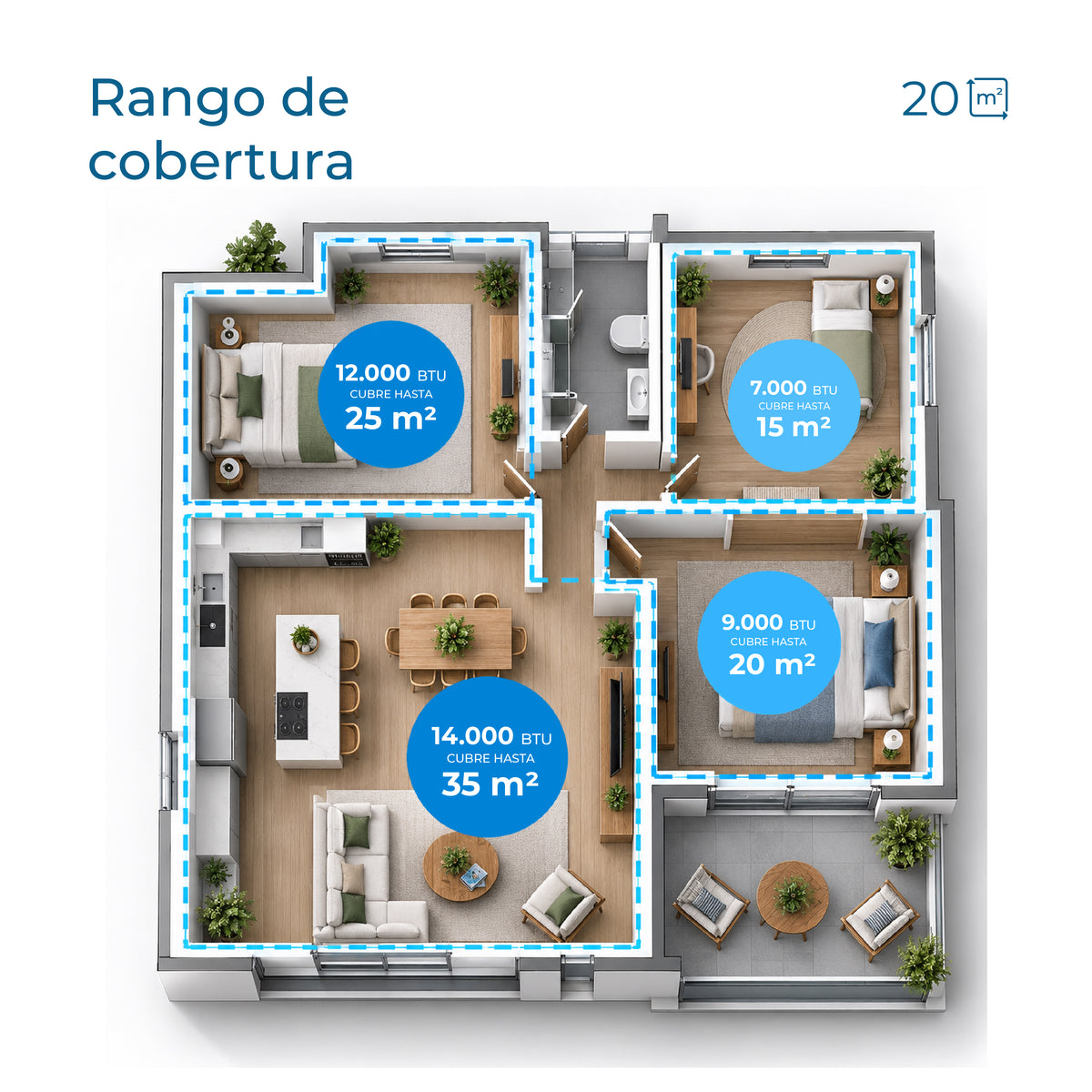 Aire Acondicionado Portátil Calefactor 4 en 1 - 9.000 BTU Frio / Calor Zermatt + Kit Ventana Corrediza 1,76 mt