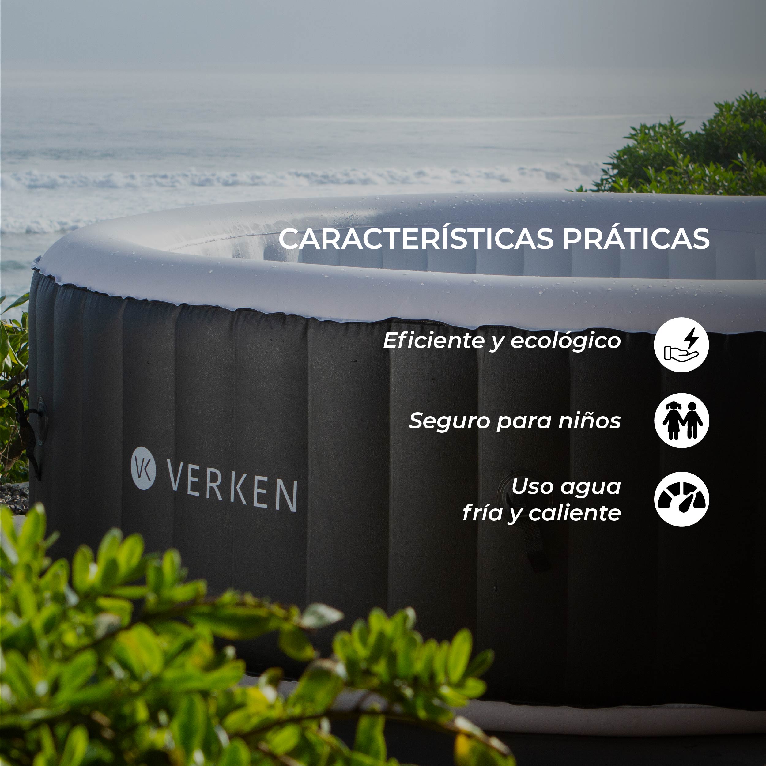 Jacuzzi | Hot Tub | SPA Inflable Malmo  / 4 personas