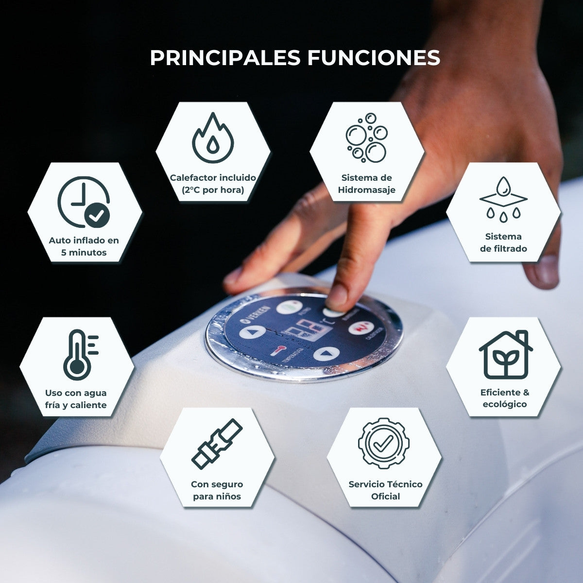 Jacuzzi | Hot Tub | SPA Inflable Elqui / 2 personas