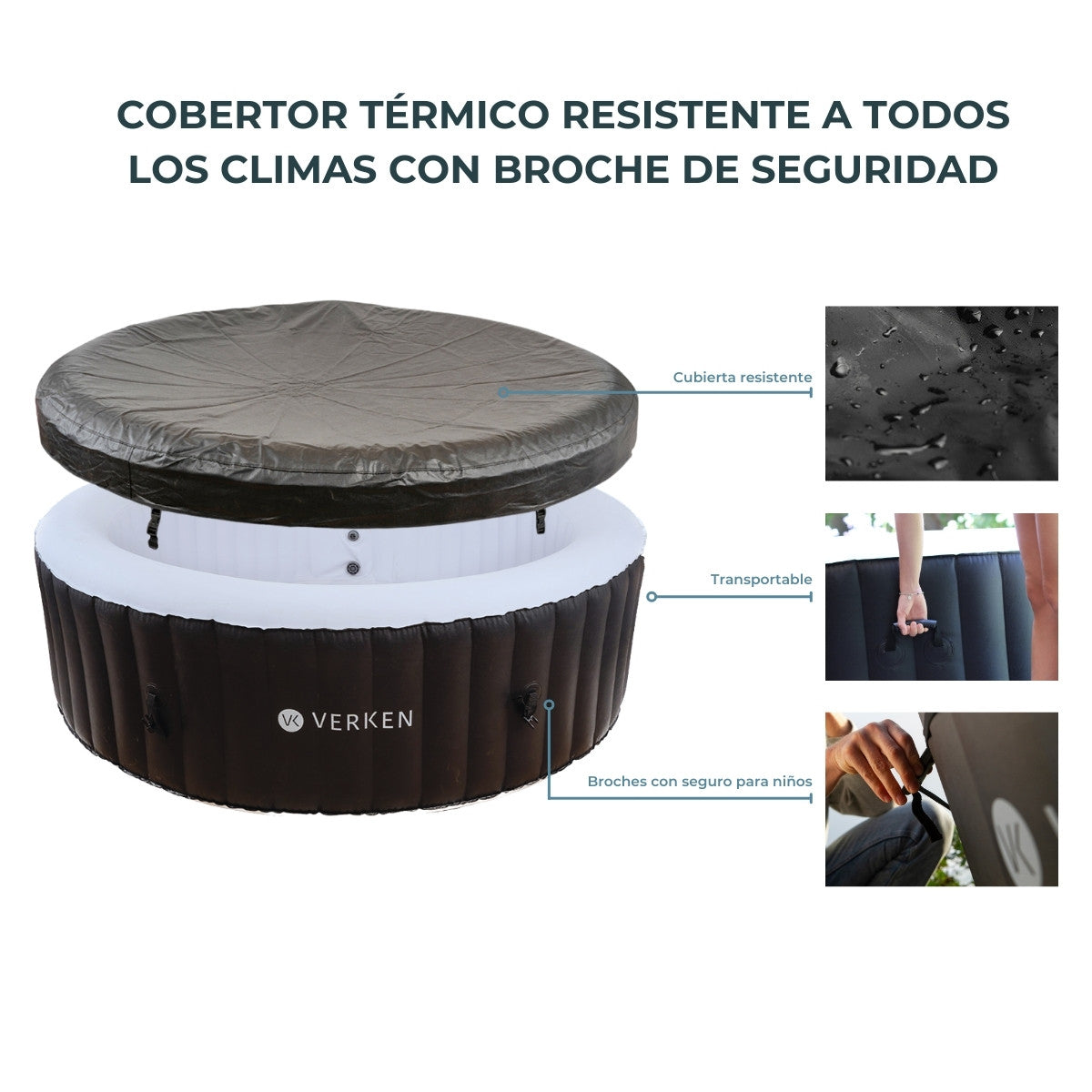 Jacuzzi | Hot Tub | SPA Inflable Tromso / 6 personas