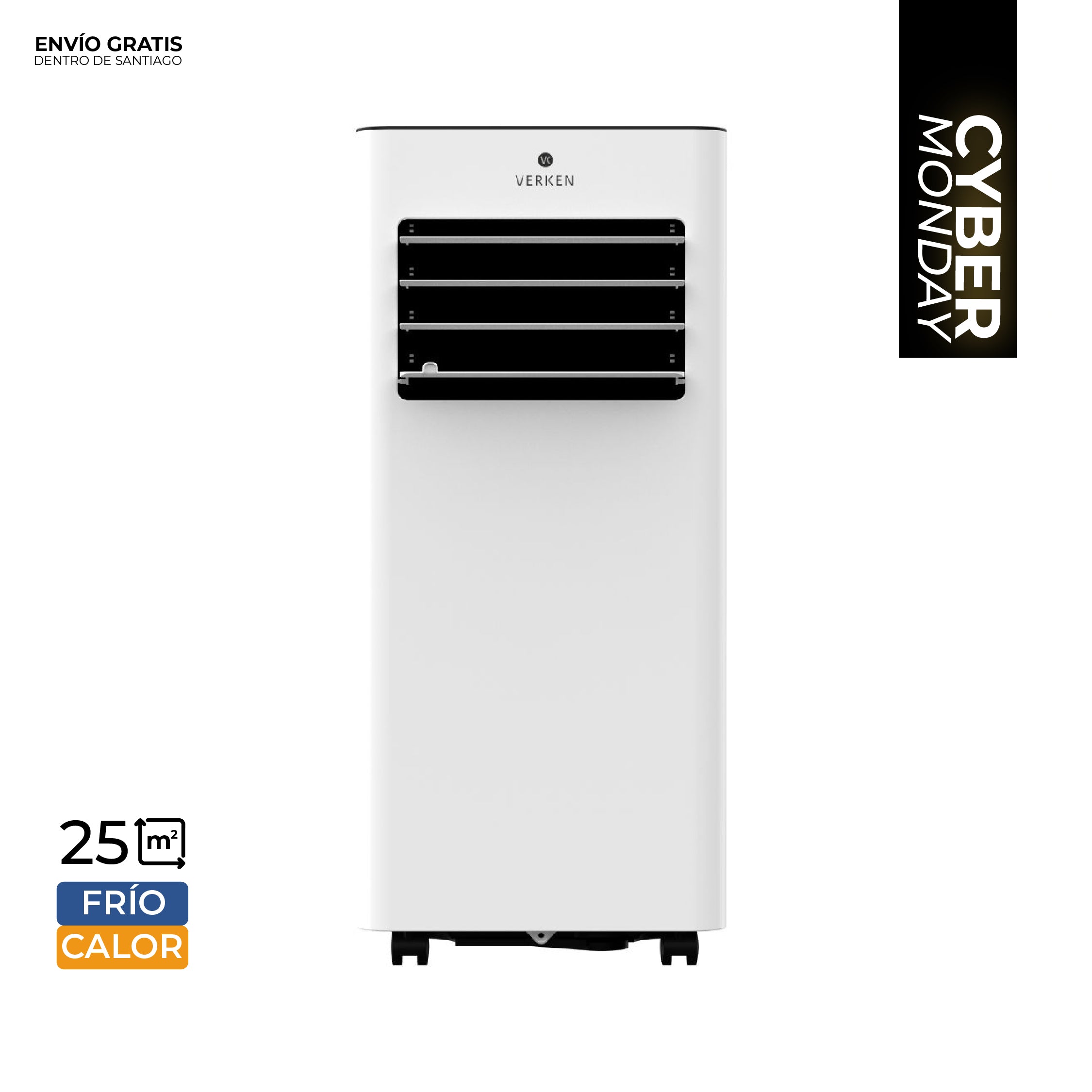 Aire Acondicionado Portátil 4 en 1 - 12.000 BTU Frío / Calor Lech + Kit Ventana Corrediza 1,80 mt