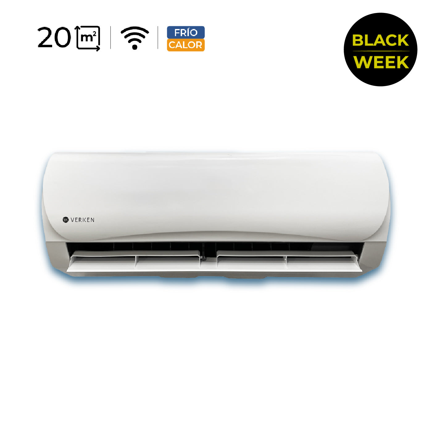 Aire Acondicionado Split Frío/Calor Inverter Aeris - Wifi 9.000 BTU
