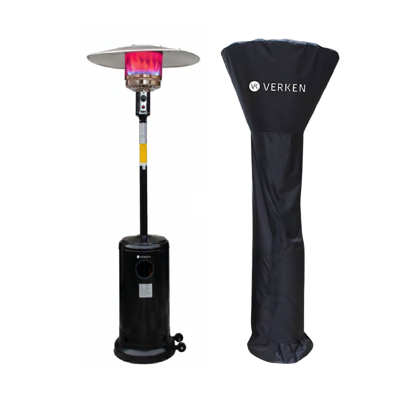 Estufa Exterior Gas Svart Pro - Negro + Cobertor