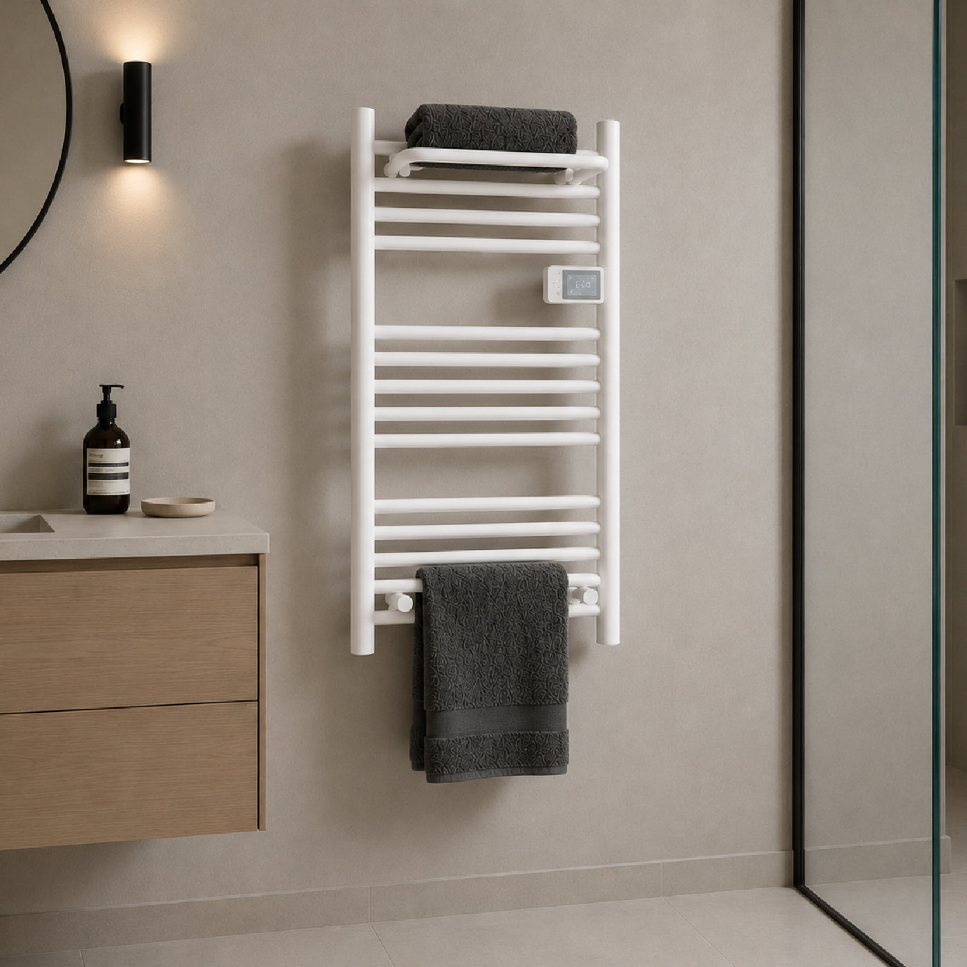 Pack Secador Toallas Vesubio Blanco + Accesorios