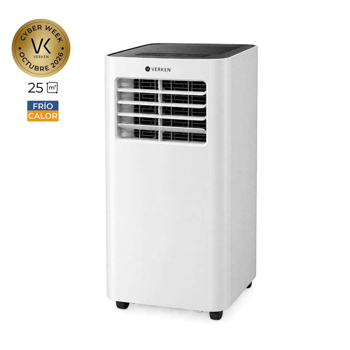 Aire Acondicionado Portátil 4 en 1 - 12.000 BTU Frío / Calor Lech + Kit Ventana Corrediza 1,80 mt