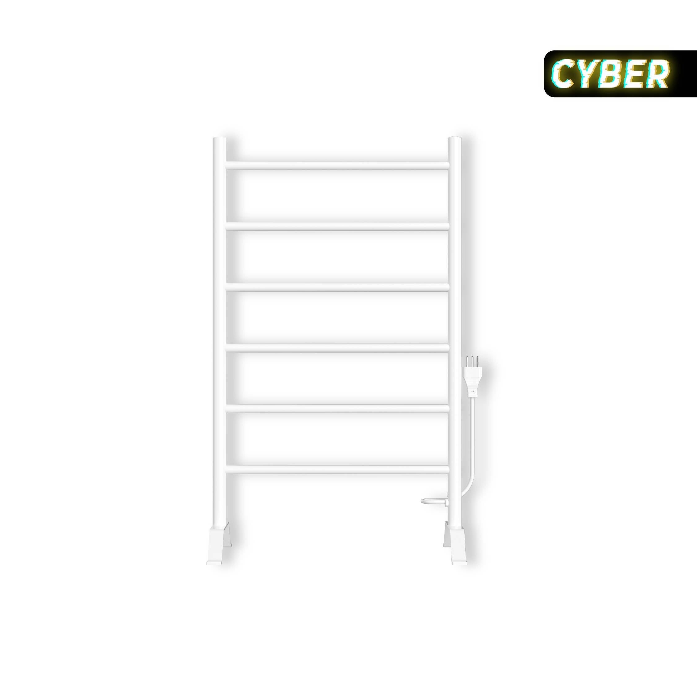 Calefactor Secador de Toallas Eléctrico para Baño 80W Pedestal 70x45 cm Vico Blanco