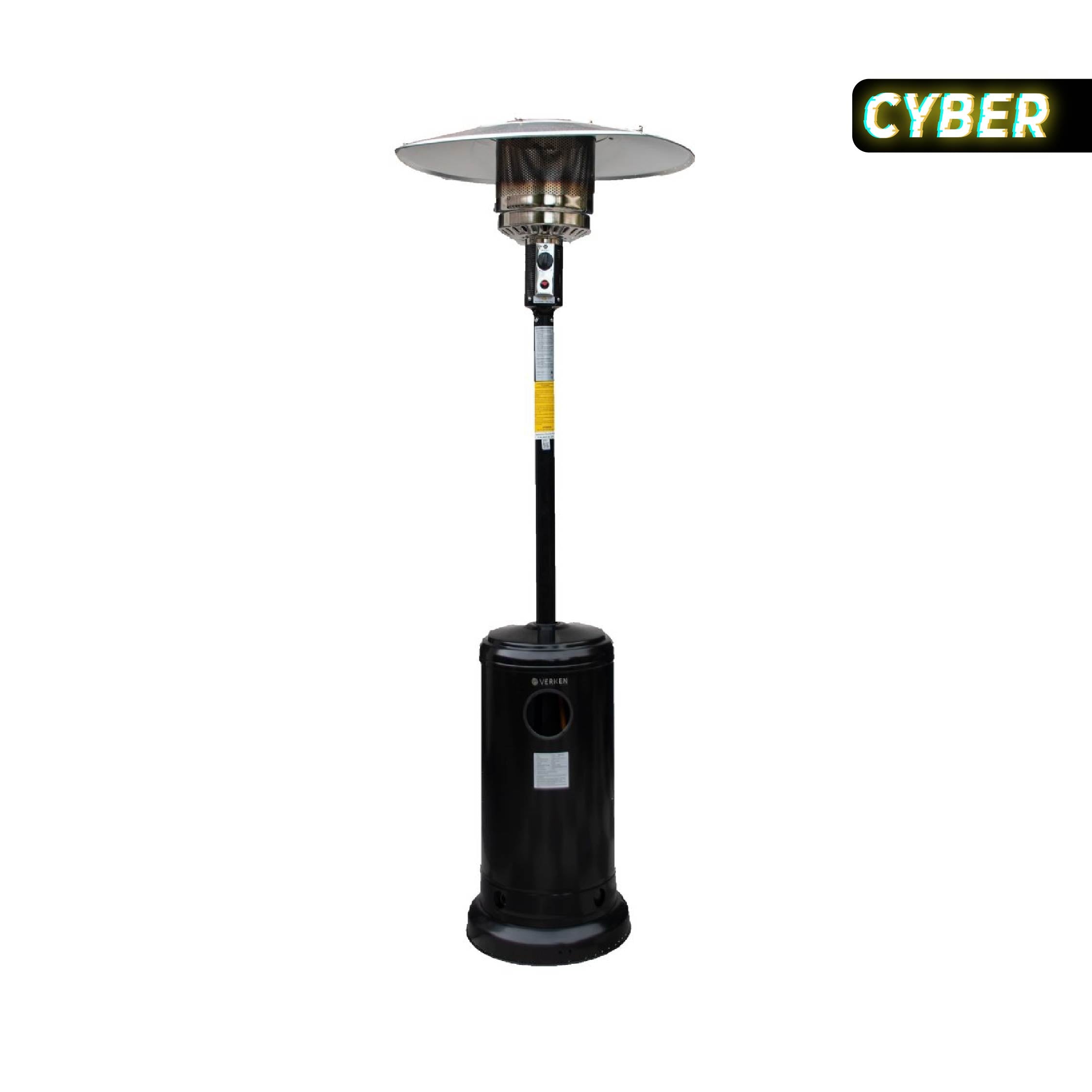 Estufa Exterior Gas Svart Pro - Negro | Calefactor Gas para Terrazas y Patios
