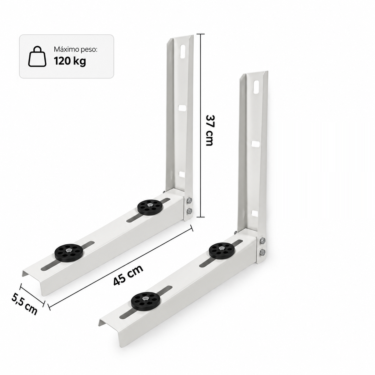 Base Soporte Muro Unidad Exterior Aire Acondicionado Split  9.000 - 12.000 BTU