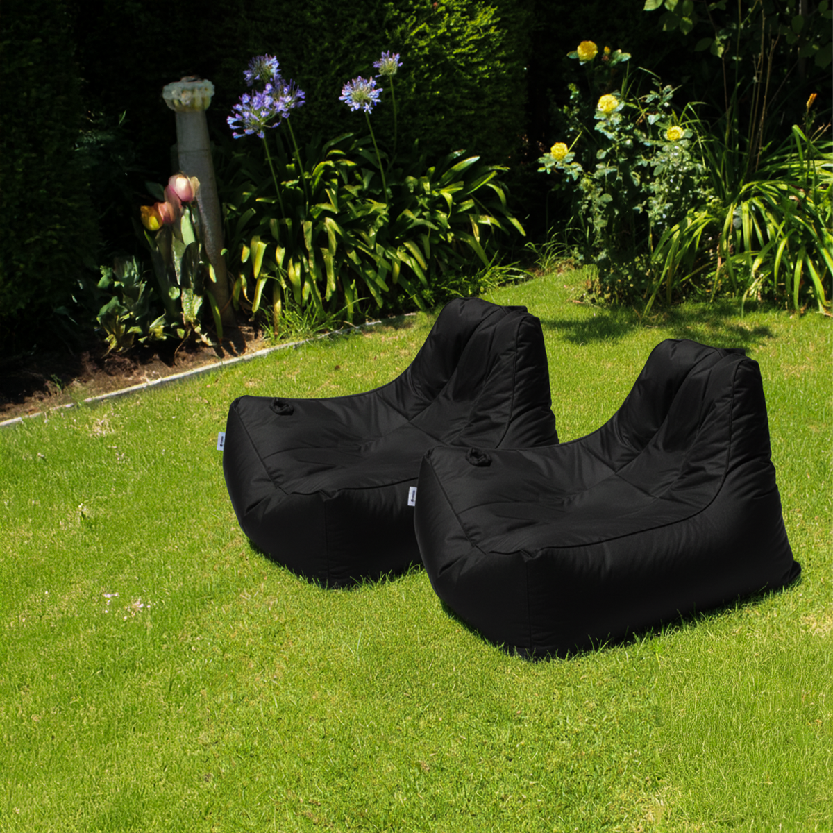 Pack 2 Cojines Barú Exterior Marengo/Negro