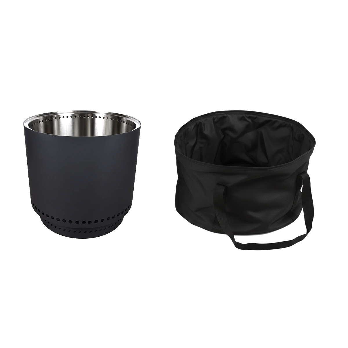 Pack Brasero 50 cm negro + Bolso 50 cm