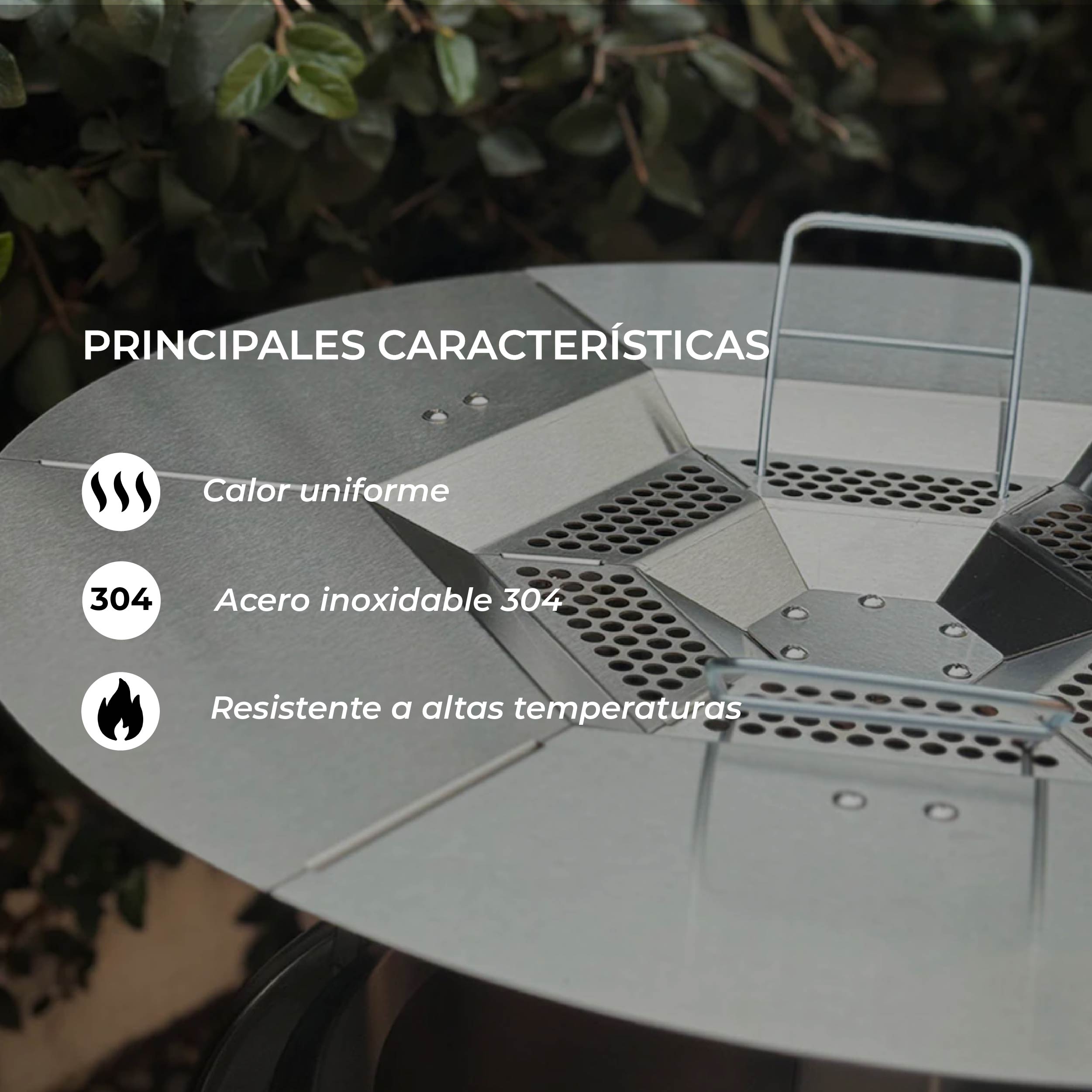 Deflector de Calor para Brasero Sin Humo 38 cm S