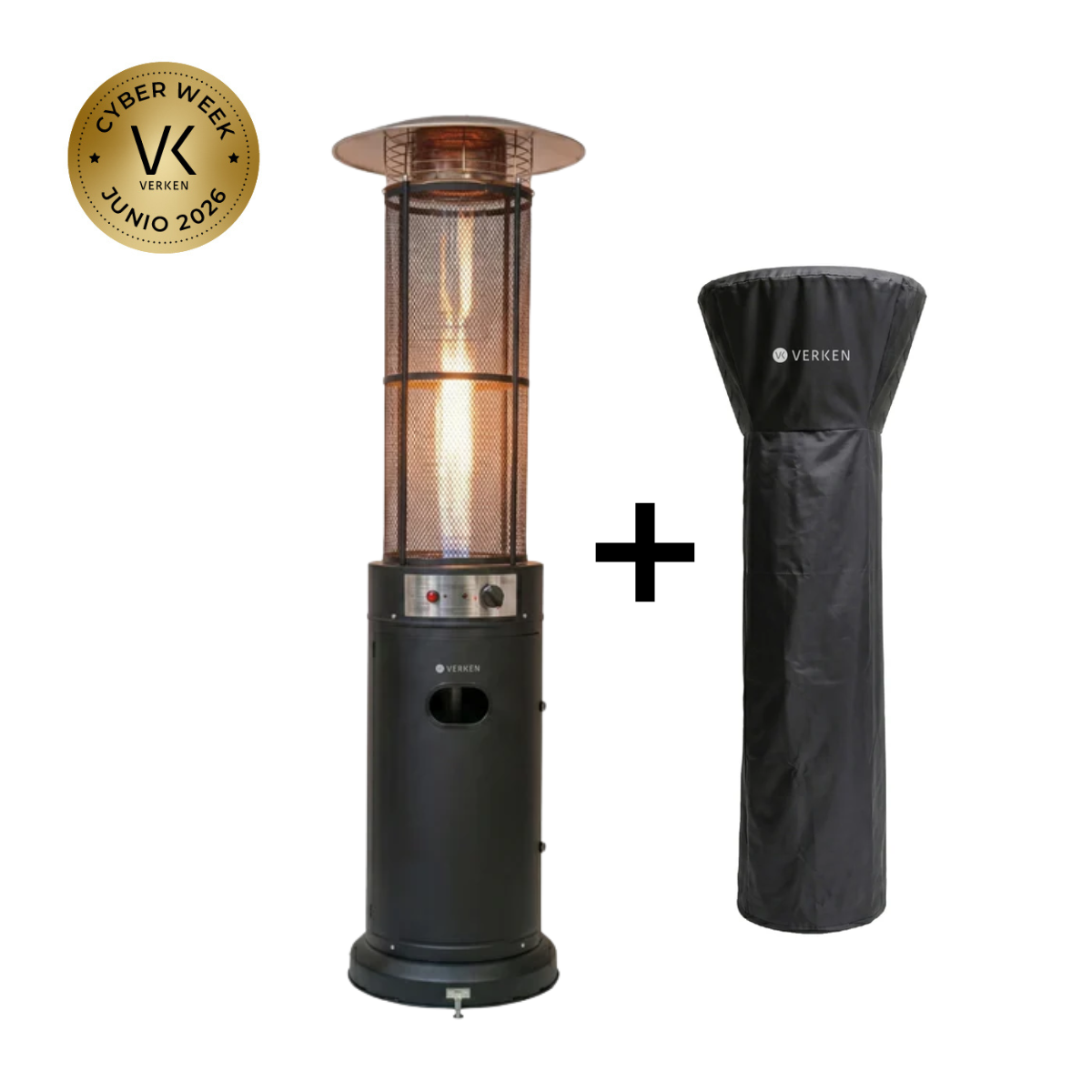 Estufa Exterior Gas Mork - Mate + Cobertor