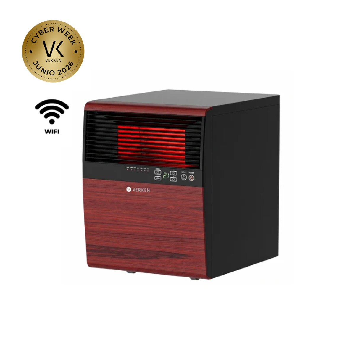 Estufa Eléctrica Infrarroja Faraday 1800W